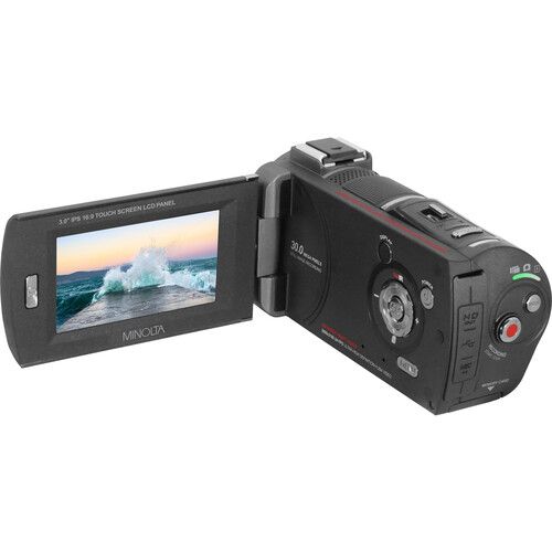  Minolta MN4K30NV UHD 4K IR Night Vision Camcorder (Gunmetal Gray)