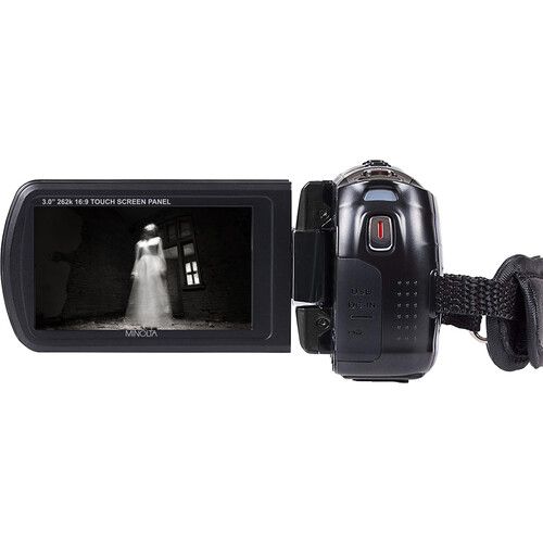  Minolta MN80NV Full HD Night Vision Digital Camcorder (Black)