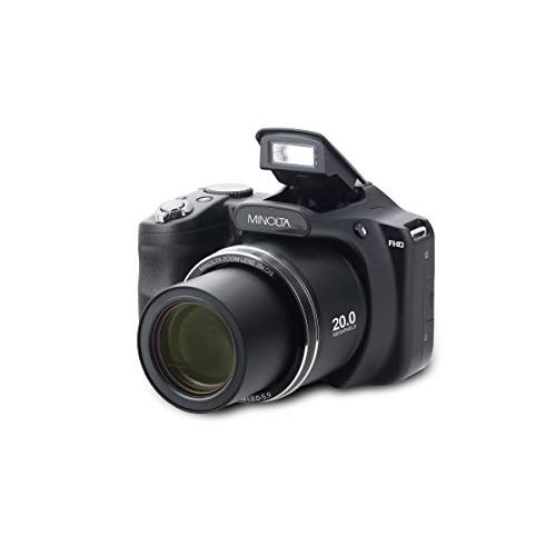  Minolta 20 Mega Pixels High Wi-Fi Digital Camera with 35x Optical Zoom, 1080p HD Video & 3 LCD, Black (MN35Z-BK)