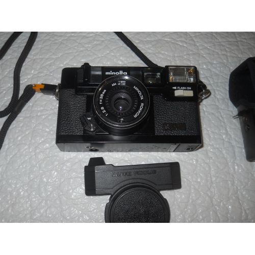  [아마존베스트]Minolta Hi-Matic AF2 Auto Focus 35mm Film Flash Camera w/ Minolta Lens 38mm 1:2.8 (46mm)