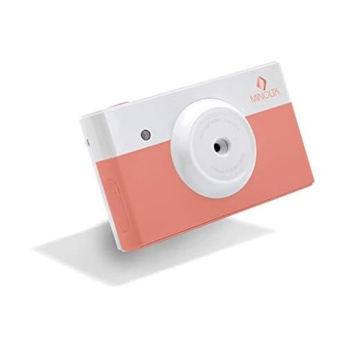  [아마존베스트]Minolta Instapix 2 in 1 Instant Print Digital Camera & Bluetooth Printer, Coral Pink