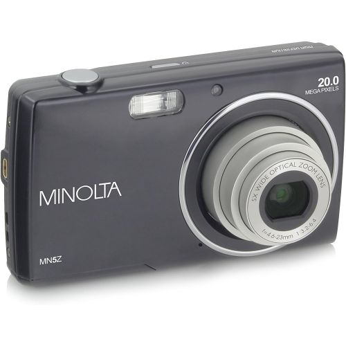  Minolta 20 Mega Pixels Digital Camera, 5X Optical Zoom & HD Video with 2.7 LCD, Black (MN5Z-BK)