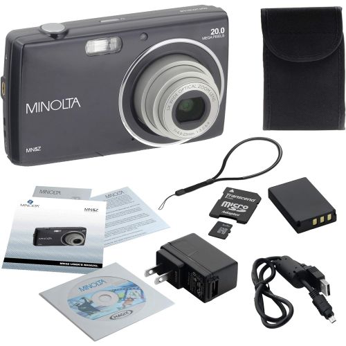  Minolta 20 Mega Pixels Digital Camera, 5X Optical Zoom & HD Video with 2.7 LCD, Black (MN5Z-BK)