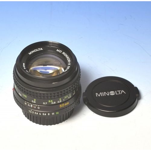  Minolta Rokkor-X 50mm 1:1.4 manual focus lens