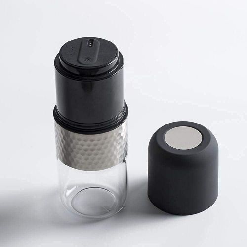  Minoto Electric Ceramic Conical Burr Coffee Grinder - 5 Adjustable Grind Settings - Whole Bean Mill for Aeropress, Drip Coffee, Espresso, French Press, Cold Brew - Portable & Trave