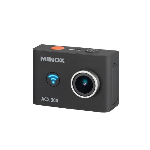  Minox MINOX ACX 300 Action Cam | Akkubetriebene Actionkamera mit Unterwasser-Gehause, Fernbedienung, Bildstabilisator, Weitwinkel, Wifi, 12MP und 60 fps