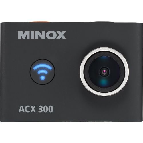 Minox MINOX ACX 300 Action Cam | Akkubetriebene Actionkamera mit Unterwasser-Gehause, Fernbedienung, Bildstabilisator, Weitwinkel, Wifi, 12MP und 60 fps