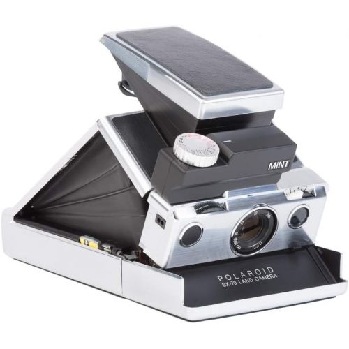  MiNT SLR670-s Classic Instant Film Camera for Polaroid SX-70 and 600 films, Silver Body with Black Leather