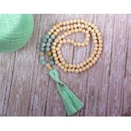 MintAndGlamour 108 Mala Bead, Mala Necklace, Gemstone Jewelry, Tassel Necklace, Gift for Women, Tween Girl Gift, Gift For Her, Gift For Women, Bohemian