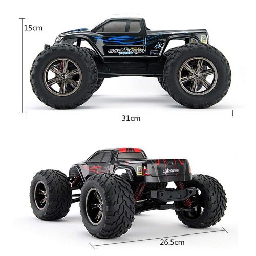  Mintu Size 1:12 Scale High Speed 42km/h 35+MPH 2.4GHZ 2WD Remote Control Truck 9125,Radio Controlled Off-Road RC Car Electronic Monster Truck R/C RTR Hobby Grade Cross-Country Car