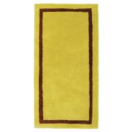 Minuteman International Mustard Contemporary Wool Hearth Rug (Rectangular)