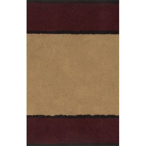  Minuteman International Contemporary II Berry Wool Hearth Rug, Rectangular