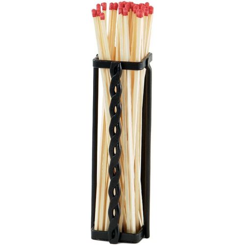  Minuteman International Twisted Rope Fireplace Match Holder, Graphite