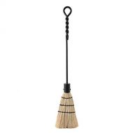 Minuteman International Rope Handle Single Brush Fireplace Tool, Standard, Black