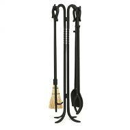 Minuteman International Shepherds Hook III, 38-in 5-Piece Fireplace Tool Set