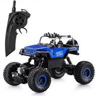 Mioshor RC Crawler Off-Road Rock Jeep Vehicle Monster Trucks,2.4Ghz 4X4 1/16 Remote Control High Speed Racing Cars Electric Fast Race Buggy Hobby Car Toys for Kids/Adults