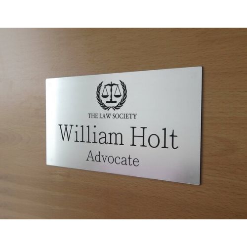  MyEngravingWorld Custom Engraved Office Sign, Personalised Door Sign, Plaque, Business Name Sign, Home Sign.