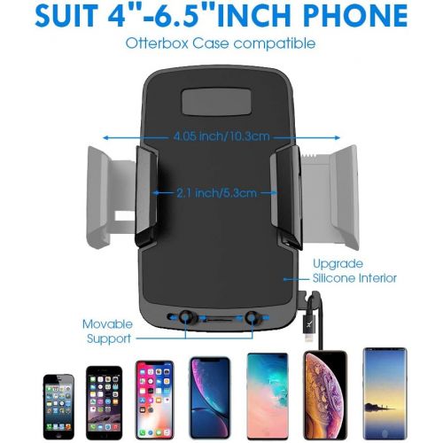  [아마존 핫딜]  [아마존핫딜]Miracase Cell Phone Holder for Car,Upgrade Dashboard & Windshield 360° Rotation One Button Car Phone Mount Holder Compatible iPhone Xs MAX/XS/XR/X/8plus/7/8/6,Galaxy S10/S9/S8,Goog