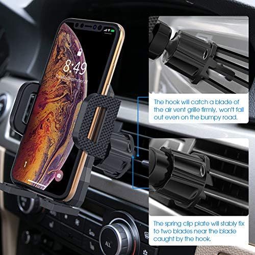  [아마존베스트]Air Vent Phone Holder for Car,Miracase Universal Vehicle Cell Phone Mount Cradle with Adjustable Clip Compatible with iPhone XR/XS Max/XS/X/8/8 Plus/7/7 Plus,Galaxy S10/S10 Plus/S9