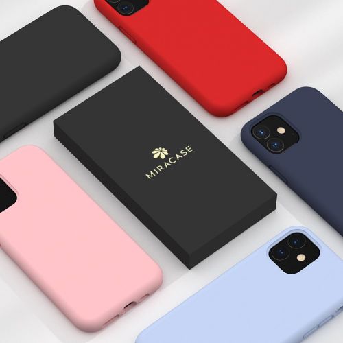  [아마존베스트]Miracase Liquid Silicone Case Compatible with iPhone 11 6.1 inch(2019), Gel Rubber Full Body Protection Cover Case Drop Protection Case (Black)