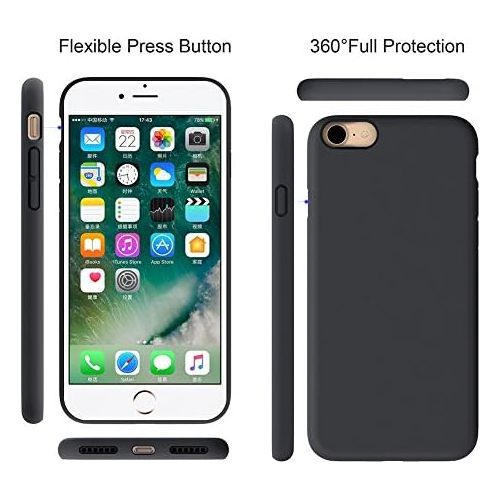  [아마존베스트]Miracase iPhone 8 Silicone Case, iPhone 7 Silicone Case Liquid Silicone Gel Rubber Case Full Body Protection Shockproof Cover Case Drop Protection for Apple iPhone 7/ iPhone 8(4.7)