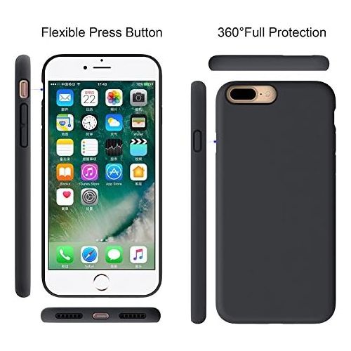  [아마존베스트]Miracase iPhone 8 Plus Silicone Case, iPhone 7 Plus Silicone Case Silicone Gel Rubber Full Body Protection Shockproof Cover Case Drop Protection for Apple iPhone 7 Plus/iPhone 8 Pl