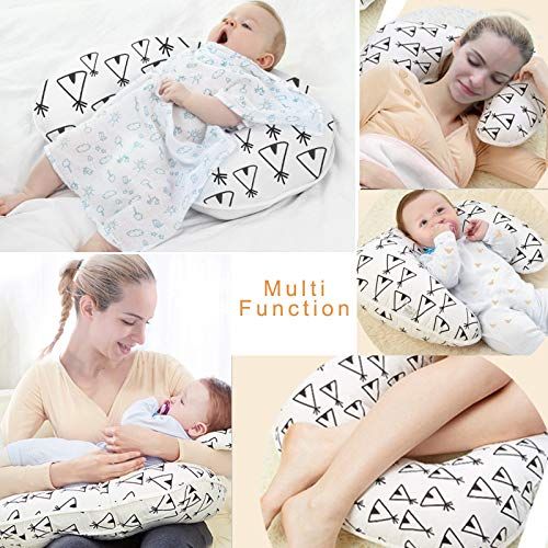  [아마존베스트]Miracle Baby Baby Breastfeeding Nursing Pillow and Positioner,Machine Washable,U Shape Nursing and Infant Support Pillow Bonus Head Positioner(Orange Swan)