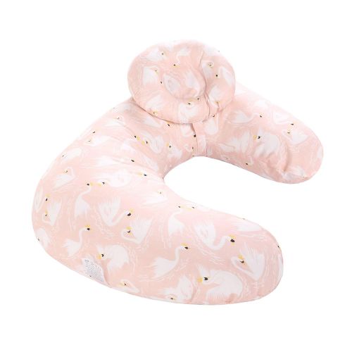  [아마존베스트]Miracle Baby Baby Breastfeeding Nursing Pillow and Positioner,Machine Washable,U Shape Nursing and Infant Support Pillow Bonus Head Positioner(Orange Swan)