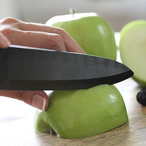  [아마존베스트]Miracle Blade World Class Series Black 7-piece Ceramic Knife Set - Sharpest Knives Never Lose their Precision Cut: Never Dulls & Wont Rust or Stain.