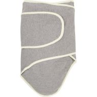 Miracle Blanket Swaddle Unisex Baby, Grey with Yellow Trim