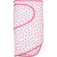 Miracle Blanket Swaddle for Baby Girls, Coral Hearts, Newborn to 14 Weeks