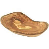 DOM D, O.M. Oval Bowl Rustic Approximately 14-19 cm from Olive Wood