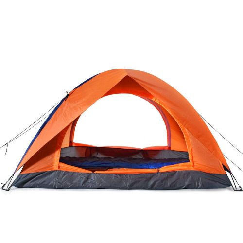  Miracle9 2 Person Portable Waterproof Beach Tent Sun Shelter Outdoor Camping Tent Orange