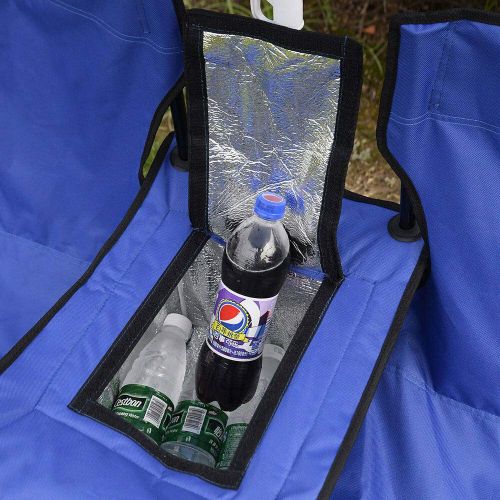  Miracle9 Foldable Picnic Beach Camping Double Chair+Umbrella Table Cooler Fishing Fold Up