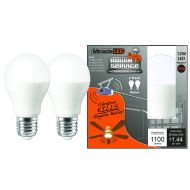 MiracleLED 604052 Rough Service Led 100W Household Replacement Light Bulb, Outperforms Floods In 9 - 20 Tall Ceilings, Garage Door/Shop / Fan Light, Daylight Bright White Color, 24