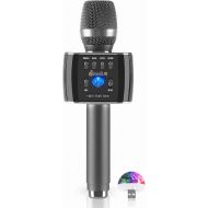 Miracle,m M75 - Bluetooth Karaoke Microphone - Bluetooth Microphone Wireless - Wireless Microphone Karaoke - Microphone for Kids and Adults - Carpool car Karaoke Microphone with Speaker - Ka