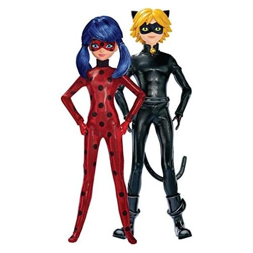  Miraculous 10.5-Inch Fashion Doll 2-Pack, Ladybug and Cat Noir