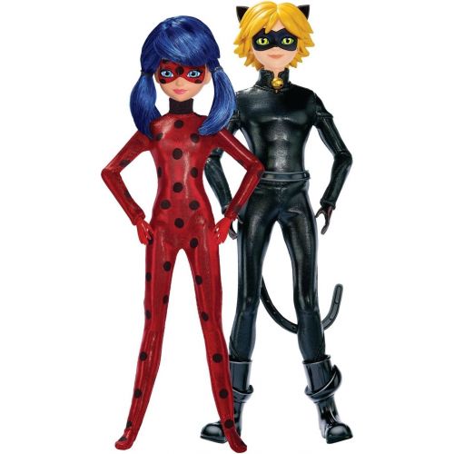  Miraculous 10.5-Inch Fashion Doll 2-Pack, Ladybug and Cat Noir