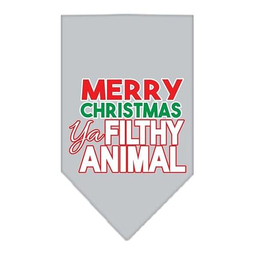  Mirage Pet Products 66-161 Smeg Ya Filthy Animal Screen Emerald Green Print Bandana, Small