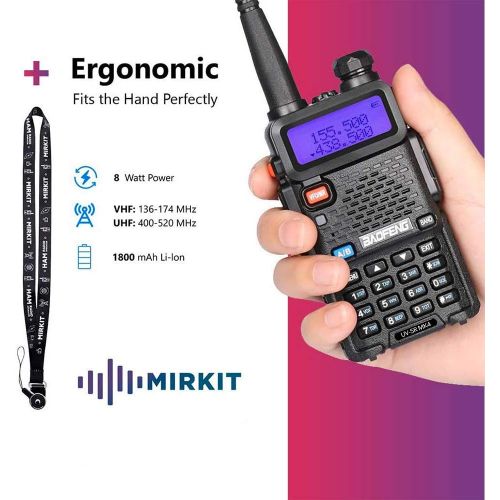  [아마존베스트]Mirkit Radio UV-5R MK4 8W MP Max Power 2019 1800 mAh Li-Ion Battery Pack, Baofengradio corp.