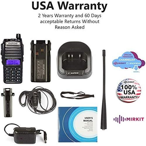  [아마존베스트]Mirkit Radio UV-82 MK5 8W MP Max Power 2019 2800 mAh Li-Ion Battery Pack, Baofengradio corp