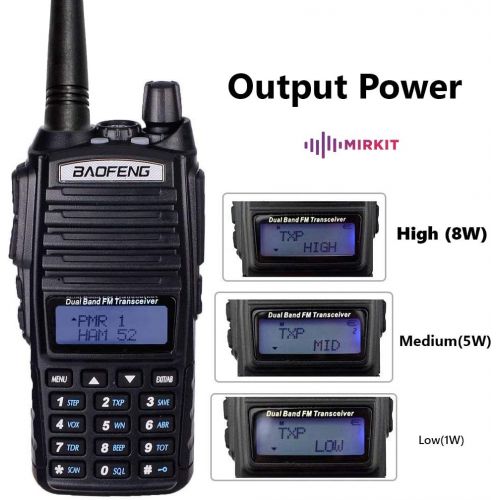  [아마존베스트]Mirkit Radio UV-82 MK5 8W MP Max Power 2019 2800 mAh Li-Ion Battery Pack, Baofengradio corp