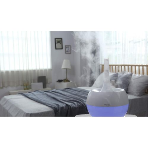  MIRO-NR08M Completely Washable Modular Sanitary Humidifier, Large room, Easy to Clean, Easy to Use, Luma Touch - Premium Cool-Mist Humidifier. Touch Control Colorful LEDs, Powerful