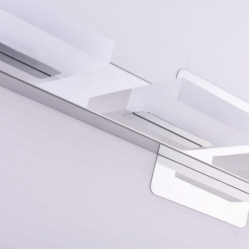  Mirrea mirrea 24in Modern LED Vanity Light in 4 Lights Stainless Steel and Acrylic 21w Warm White 3000K