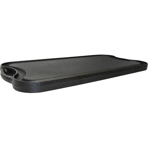  [아마존베스트]Mirro Pre-Seasoned Cast Iron Reversible Grill/Griddle, 20 x 10.5, Black