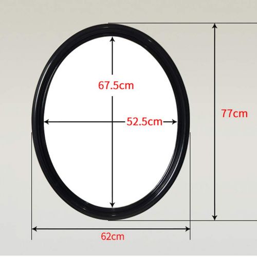  Mirror Bathroom Oval Anti-Fog Makeup, Wall-Mounted Beauty, Dressing (Color : White)