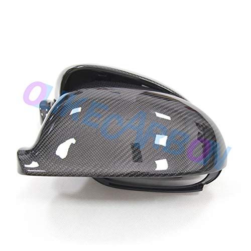  OLIKE Replacement Carbon Fiber Rear Side Mirror Cover for Volkswagen VW Golf 5 MK5 GTI JETTA Mk5 GTi Mk5