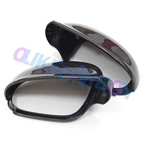  OLIKE Replacement Carbon Fiber Rear Side Mirror Cover for Volkswagen VW Golf 5 MK5 GTI JETTA Mk5 GTi Mk5