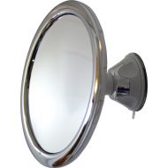 Fog Free Shower Mirror by Mirror On A Rope With Locking Suction Mount and Ball Joint Swivel (1X)