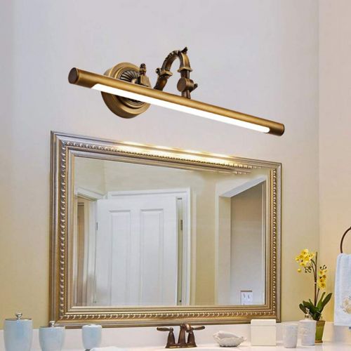  Mirror light Mirror Front Light, Retro Simple Bathroom Dressing Table Mirror Cabinet Light Moisture-Proof LED Wall Light (Size : 75cm/16w)